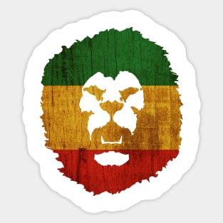 Rasta Lion Reggae Music Love Sticker